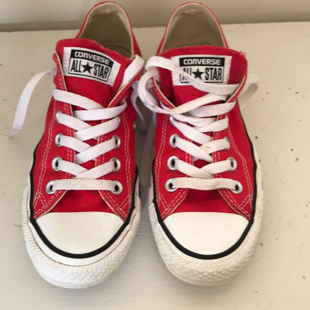 Red Converse All Stars womens size 6.5